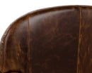 Sunpan Bastoni Lounge Chair in Chocolate Leather