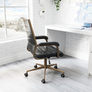 Zuo Modern Auction Office Chair in Vintage Black/Espresso