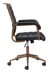 Zuo Modern Auction Office Chair in Vintage Black/Espresso