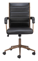 Zuo Modern Auction Office Chair in Vintage Black/Espresso