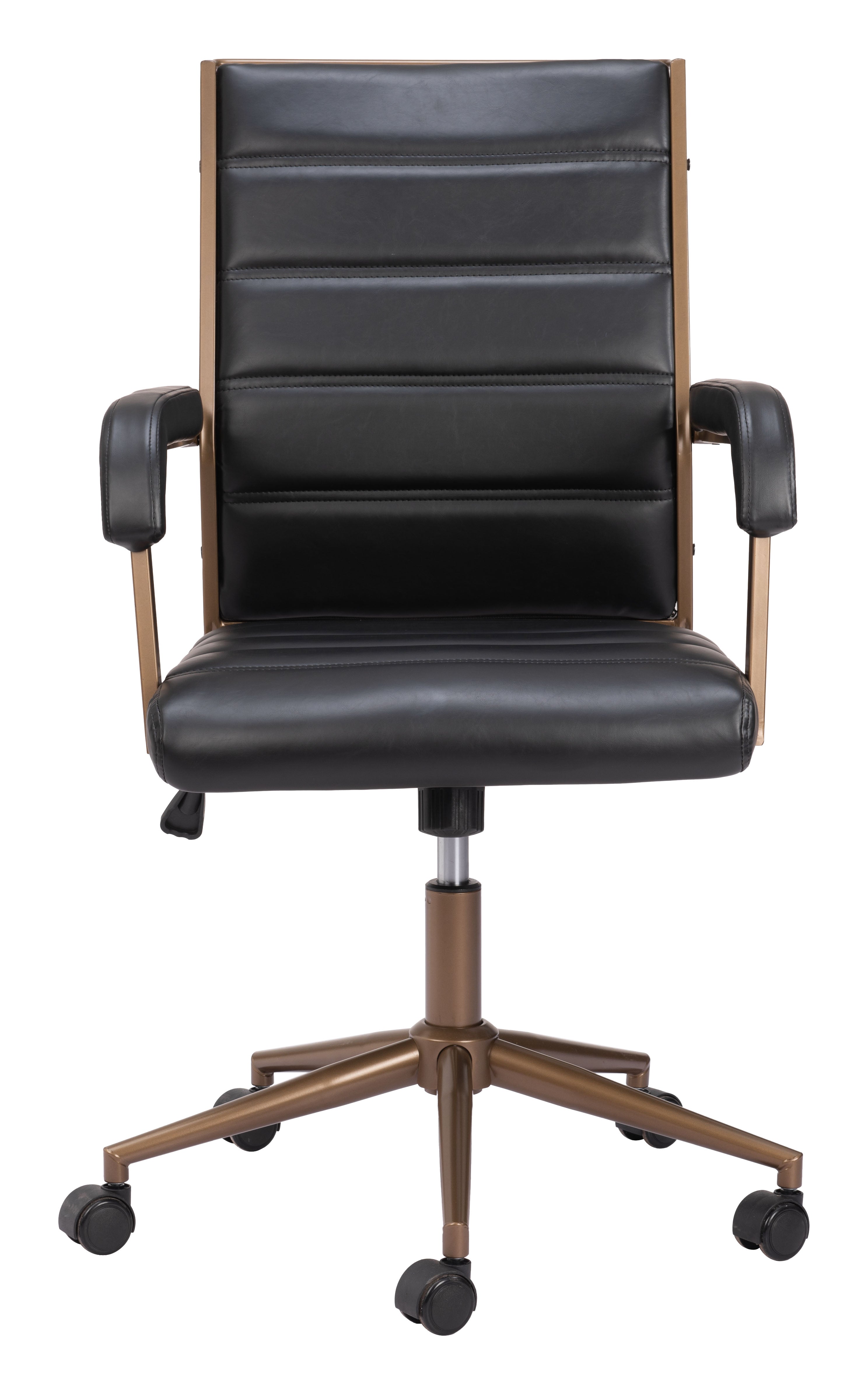 Zuo Modern Auction Office Chair in Vintage Black/Espresso