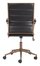 Zuo Modern Auction Office Chair in Vintage Black/Espresso