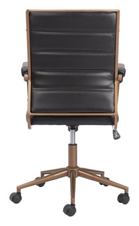 Zuo Modern Auction Office Chair in Vintage Black/Espresso