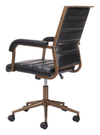 Zuo Modern Auction Office Chair in Vintage Black/Espresso