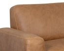 Sunpan Brandi Sofa Chaise in Camel Leather
