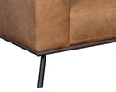 Sunpan Brandi Sofa Chaise in Camel Leather