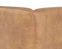 Sunpan Brandi Sofa Chaise in Camel Leather