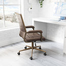 Zuo Modern Auction Office Chair in Vintage Black/Espresso