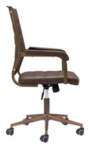 Zuo Modern Auction Office Chair in Vintage Black/Espresso