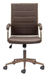 Zuo Modern Auction Office Chair in Vintage Black/Espresso