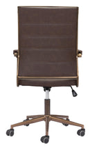 Zuo Modern Auction Office Chair in Vintage Black/Espresso
