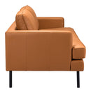 Zuo Modern Decade Sofa in Brown/Vintage Gray