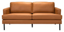 Zuo Modern Decade Sofa in Brown/Vintage Gray
