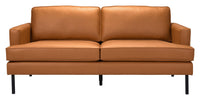 Zuo Modern Decade Sofa in Brown/Vintage Gray