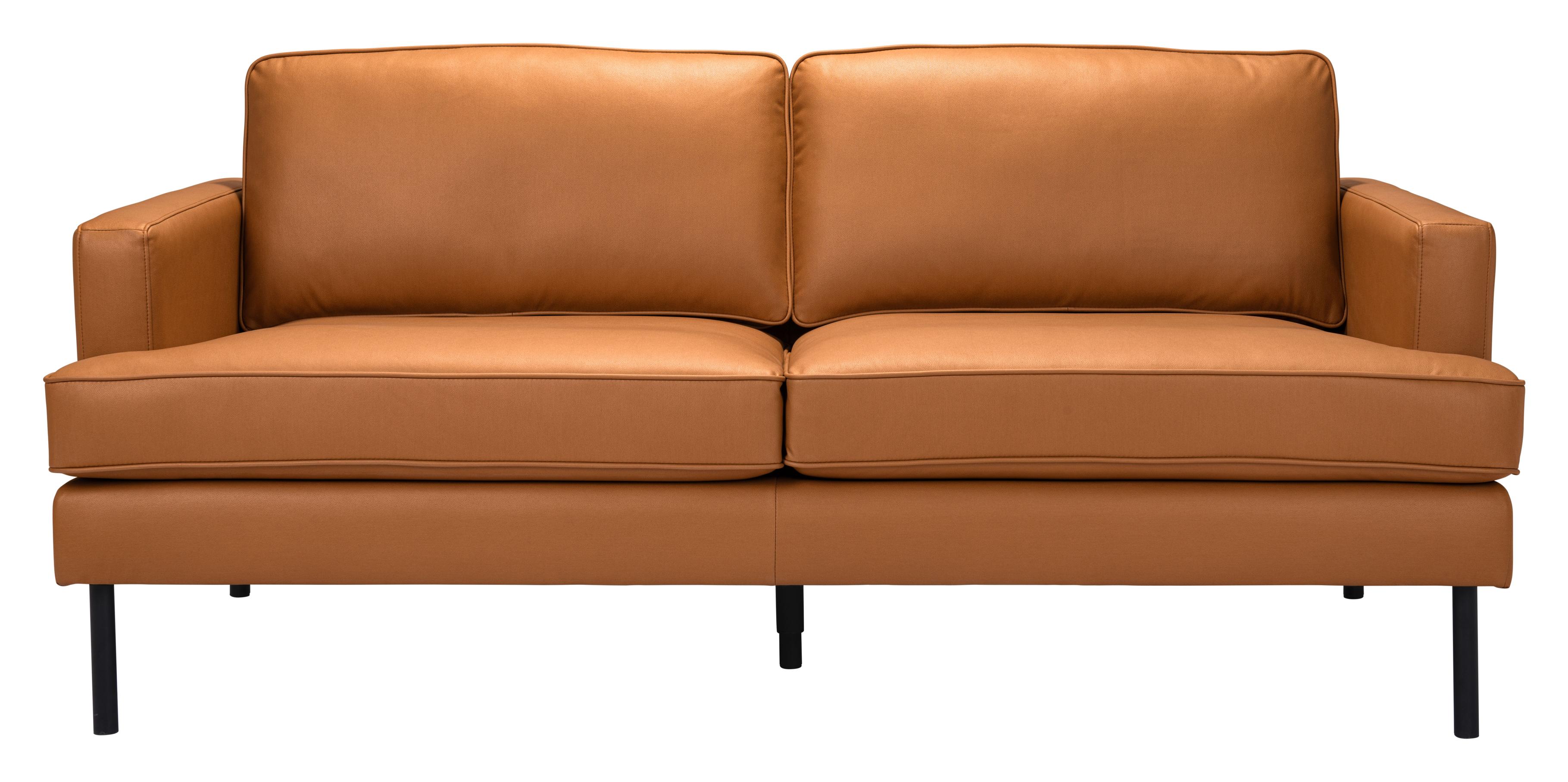 Zuo Modern Decade Sofa in Brown/Vintage Gray