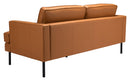 Zuo Modern Decade Sofa in Brown/Vintage Gray