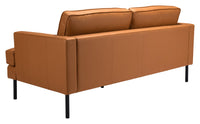 Zuo Modern Decade Sofa in Brown/Vintage Gray