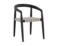 Sunpan Cayman Dining Armchair in Charcoal