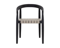 Sunpan Cayman Dining Armchair in Charcoal