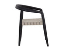 Sunpan Cayman Dining Armchair in Charcoal