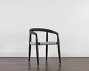 Sunpan Cayman Dining Armchair in Charcoal