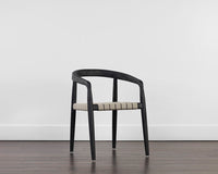 Sunpan Cayman Dining Armchair in Charcoal