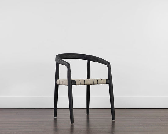 Sunpan Cayman Dining Armchair in Charcoal