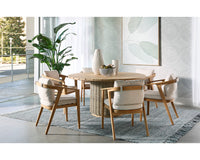 Sunpan Coraline Dining Armchair in Palazzo Cream