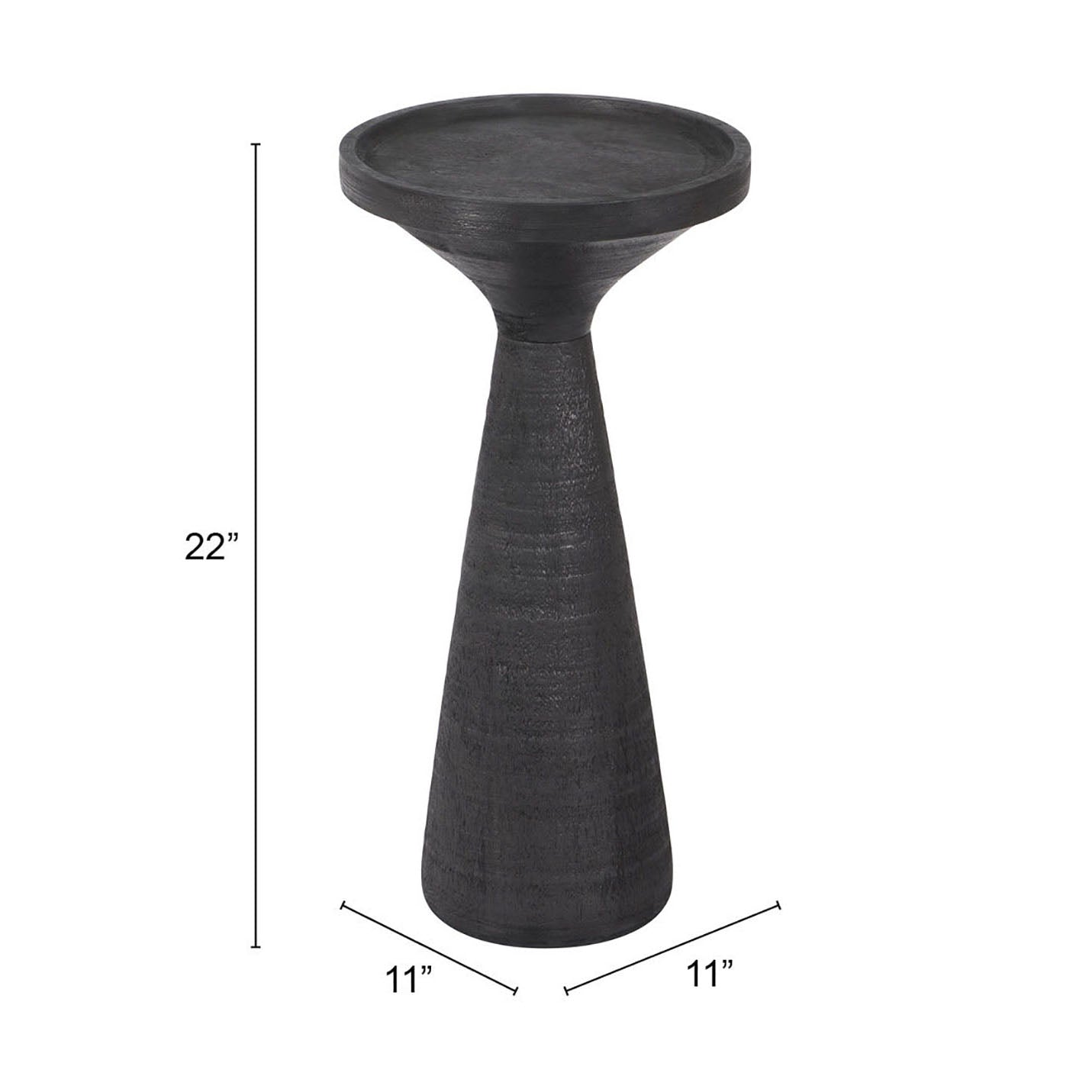 Zuo Modern Omni Side Table in Black