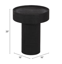 Zuo Modern Watson Side Table in Black