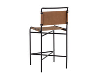 Sunpan Corrigan Counter Stool in Cognac Leather