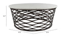Zuo Modern Queen Coffee Table White and Antique Bronze
