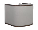 Sunpan Chloe Lounge Chair In Ash Grey/Dark Brown/Natural