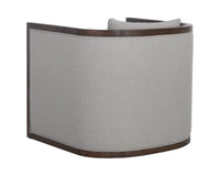 Sunpan Chloe Lounge Chair In Ash Grey/Dark Brown/Natural