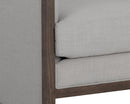 Sunpan Chloe Lounge Chair In Ash Grey/Dark Brown/Natural