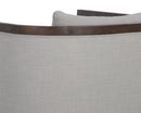 Sunpan Chloe Lounge Chair In Ash Grey/Dark Brown/Natural