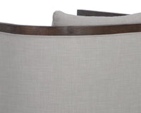 Sunpan Chloe Lounge Chair In Ash Grey/Dark Brown/Natural