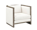 Sunpan Chloe Lounge Chair In Ash Grey/Dark Brown/Natural