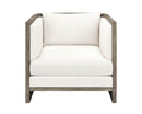 Sunpan Chloe Lounge Chair In Ash Grey/Dark Brown/Natural
