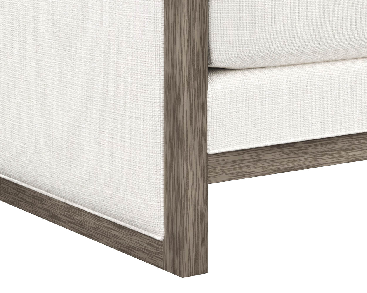Sunpan Chloe Lounge Chair In Ash Grey/Dark Brown/Natural