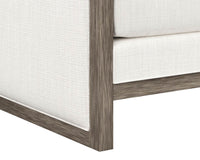 Sunpan Chloe Lounge Chair In Ash Grey/Dark Brown/Natural