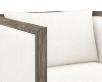 Sunpan Chloe Lounge Chair In Ash Grey/Dark Brown/Natural