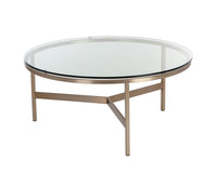 Sunpan Flato Coffee Table - Antique Brass