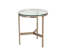 Sunpan Flato End Table - Antique Brass