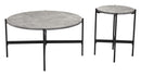 Zuo Modern Malo Coffee Table Set in Gray and Black - 2-Piece