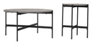 Zuo Modern Malo Coffee Table Set in Gray and Black - 2-Piece