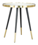 Zuo Modern Particle Side Table Gold and Black