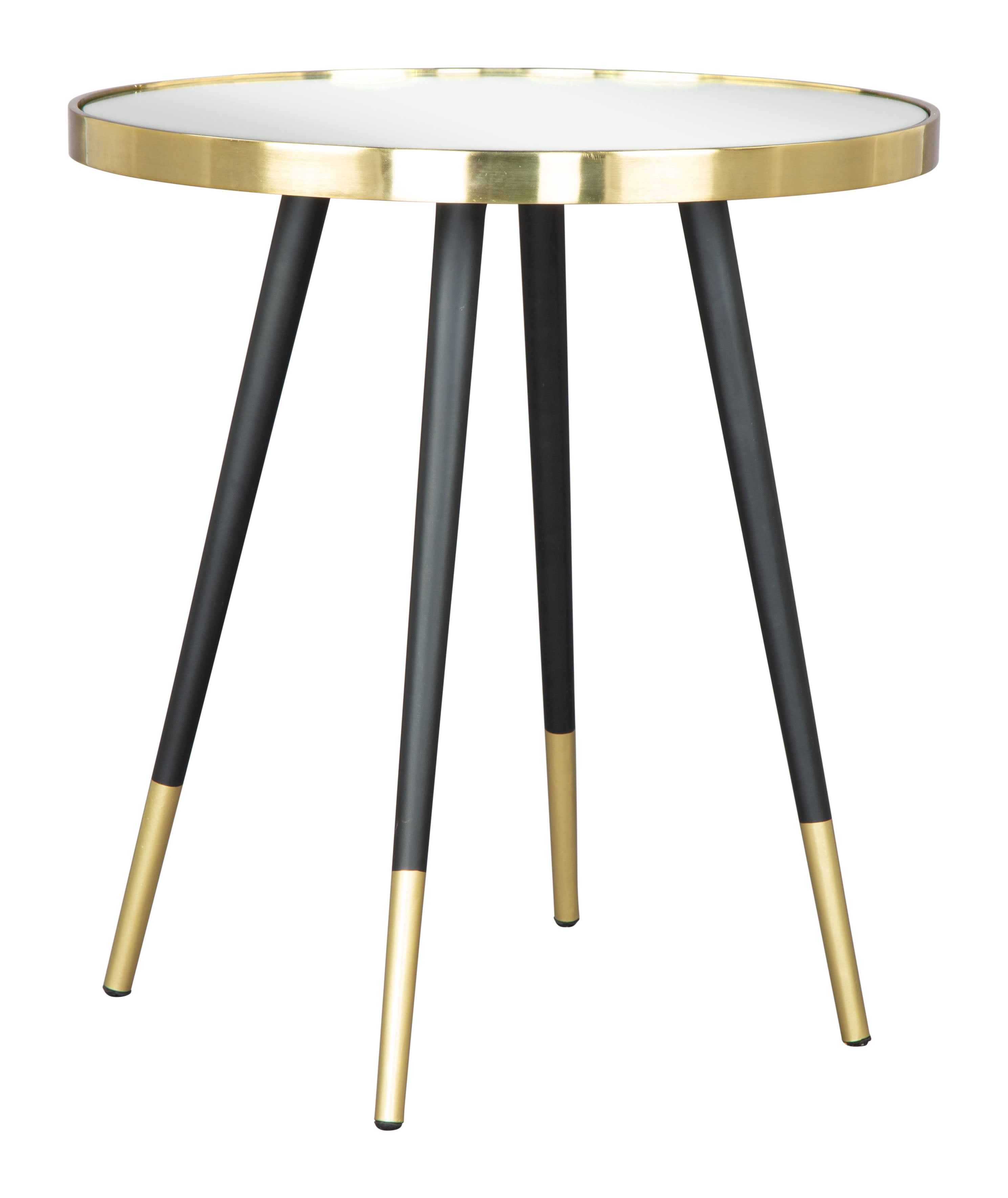 Zuo Modern Particle Side Table Gold and Black