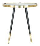 Zuo Modern Particle Side Table Gold and Black