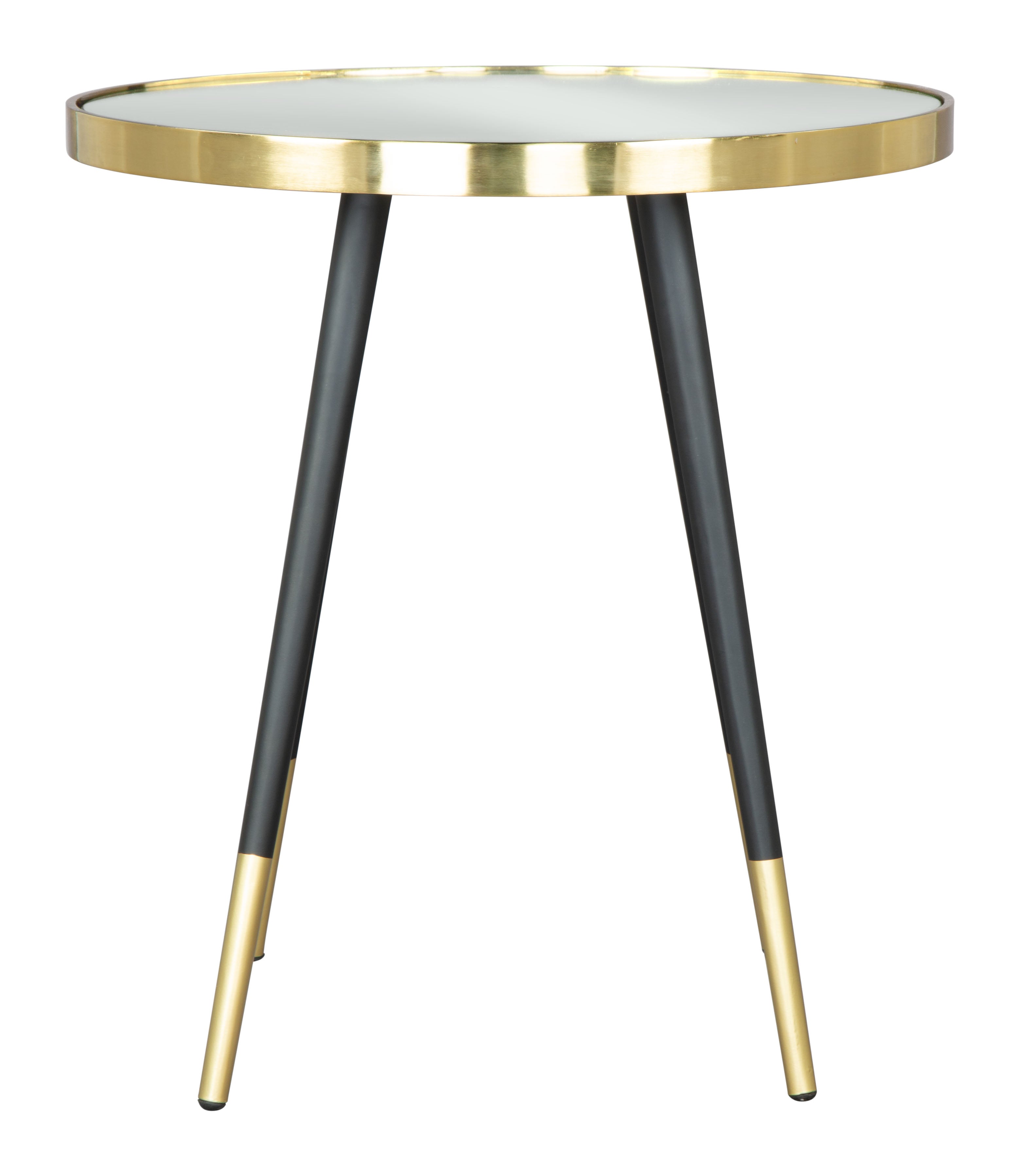 Zuo Modern Particle Side Table Gold and Black